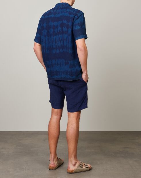 Chemise regular en Lin & Coton Phil indigo