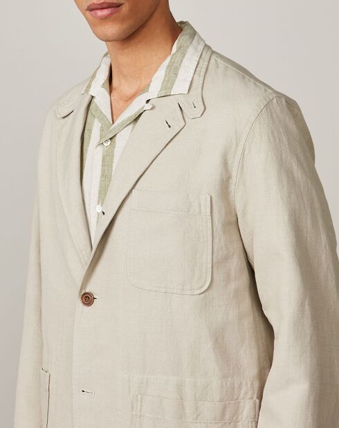 Veste en Coton & Lin Jérôme natural
