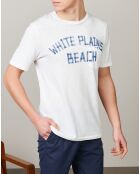T-Shirt Pocket Crew White Plains blanc