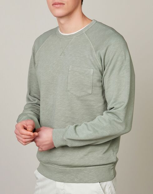 Sweat Light Pocket vert de gris