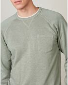 Sweat Light Pocket vert de gris