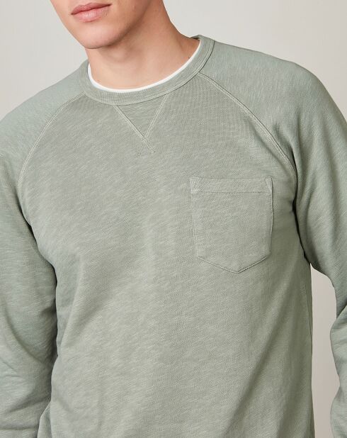 Sweat Light Pocket vert de gris