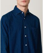 Chemise regular Paul indigo