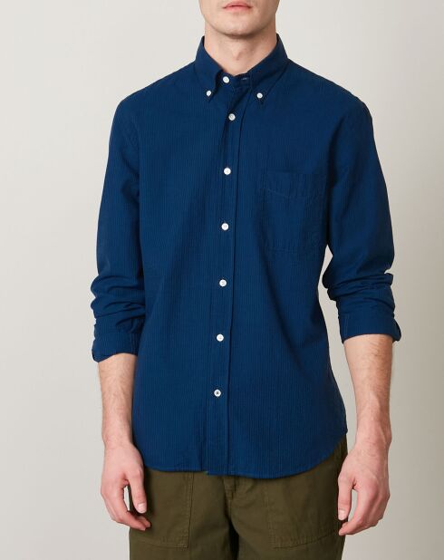 Chemise regular Pitt bleue