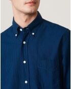 Chemise regular Pitt bleue