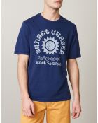 T-Shirt Sunset bleu worker