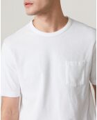 T-Shirt en éponge Pocket Crew blanc