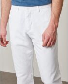 Pantalon en Coton & Lin Tyron blanc