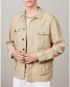 Veste en Coton & Lin Jeep khaki