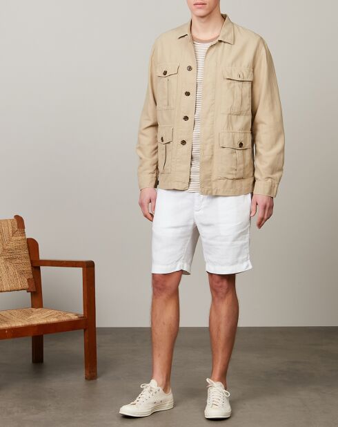 Veste en Coton & Lin Jeep khaki