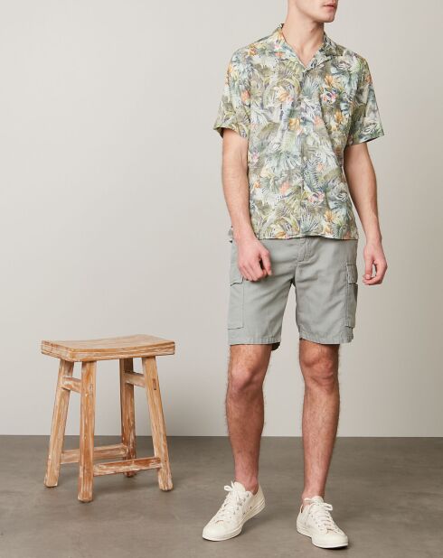 Short en Coton & Lin Tyler vert sage