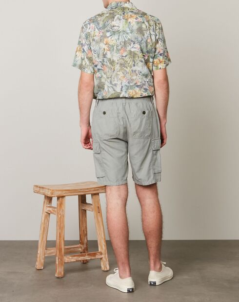 Short en Coton & Lin Tyler vert sage