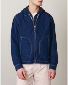 Blouson Delano Pat bleu foncé