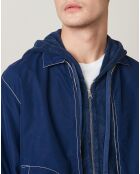 Blouson Delano Pat bleu foncé