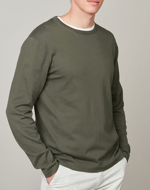 Light Crew olivfarbener Pullover