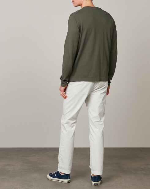 Light Crew olivfarbener Pullover