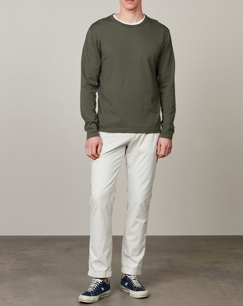 Light Crew olivfarbener Pullover