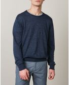 Pull en Lin & Coton Crew bleu