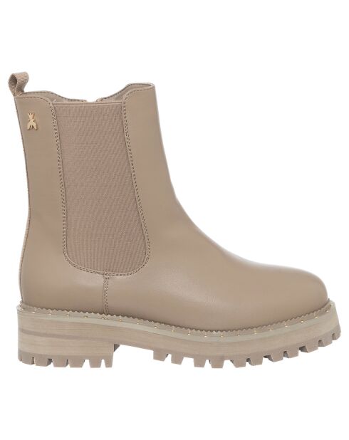 Chelsea Boots Gabriella taupe - Talon 4 cm
