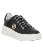 Sneakers Plateforme en Cuir Tess noires