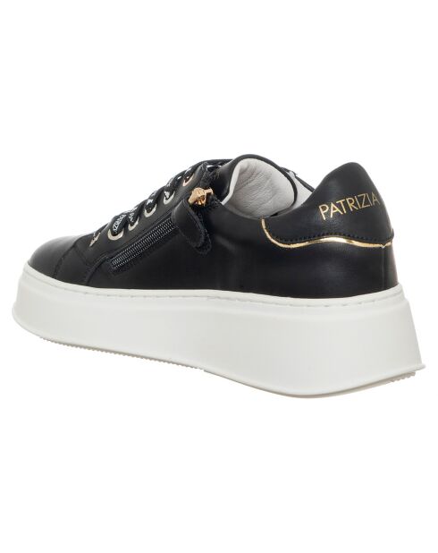 Sneakers Plateforme en Cuir Tess noires