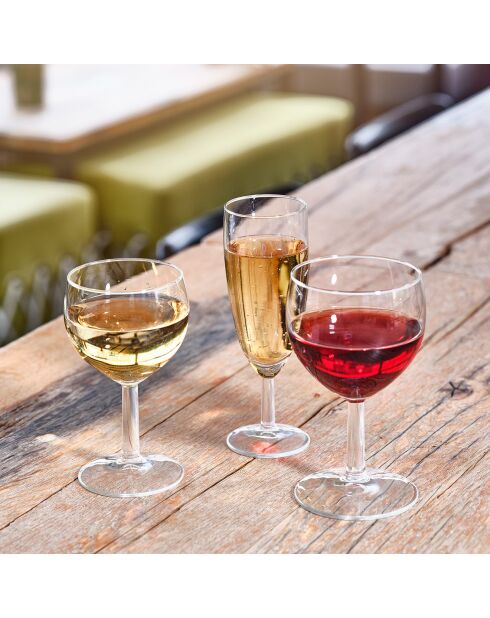 12 Verres à vin Ballon transparents  - 19cl