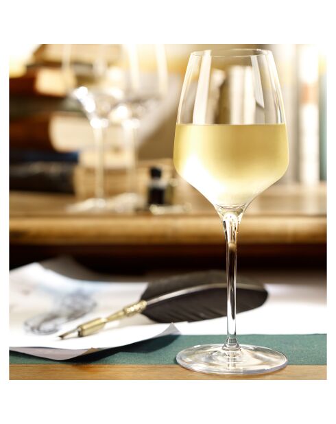 6 Verres à vin blanc Expérience transparents  - 35cl