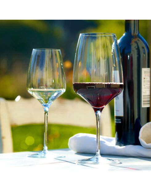 6 Verres à vin rouge Expérience transparents  - 64.5cl