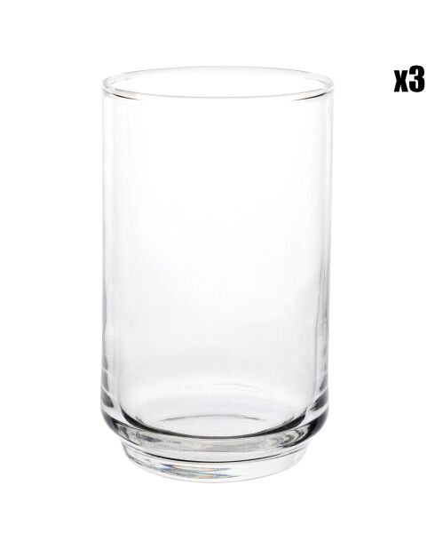 3 Gobelets Lift transparents  - 36cl