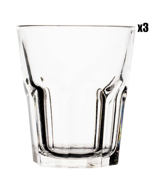 3 Gobelets Icon transparents  - 27cl