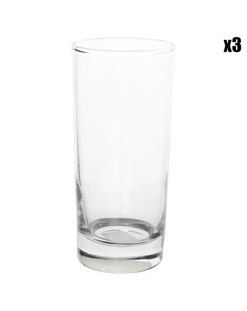 3 Gobelets Globe transparents  - 35cl