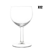12 Verres à vin Ballon transparents  - 19cl