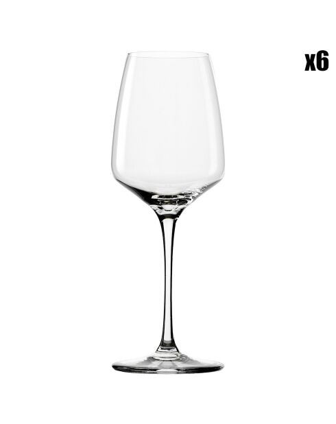 6 Verres à vin blanc Expérience transparents  - 35cl