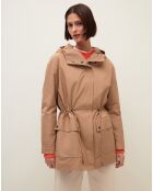 Veste longue Anna beige
