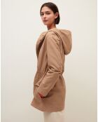 Veste longue Anna beige