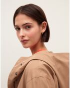 Veste longue Anna beige