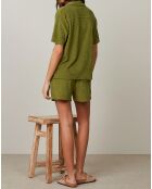 Chemise en éponge Toson matcha
