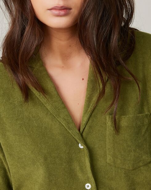 Chemise en éponge Toson matcha