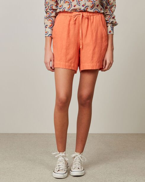 Sabine Sunrise Shorts aus 100% Leinen