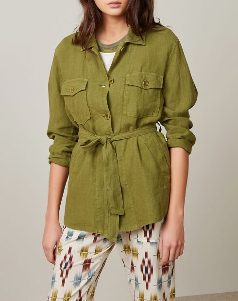 Giacca matcha San Valentino 100% lino