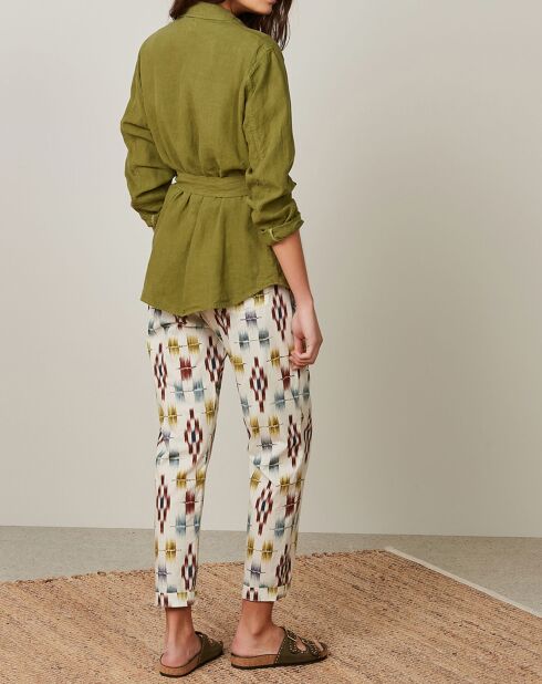 Giacca matcha San Valentino 100% lino