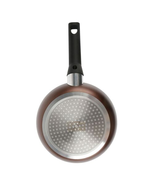 Poêle ebene induction marron - d.20x4.5 cm