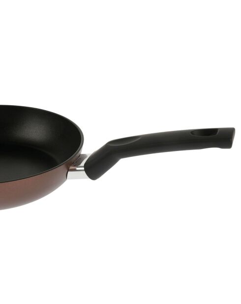 Poêle ebene induction marron - d.20x4.5 cm