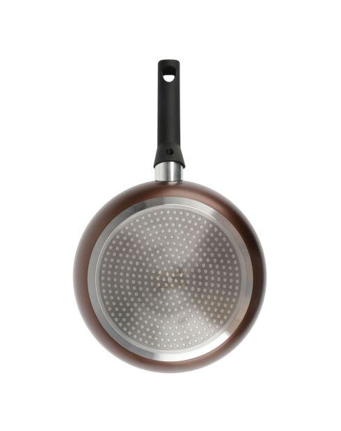 Poêle ebene induction marron - 26x5.5 cm