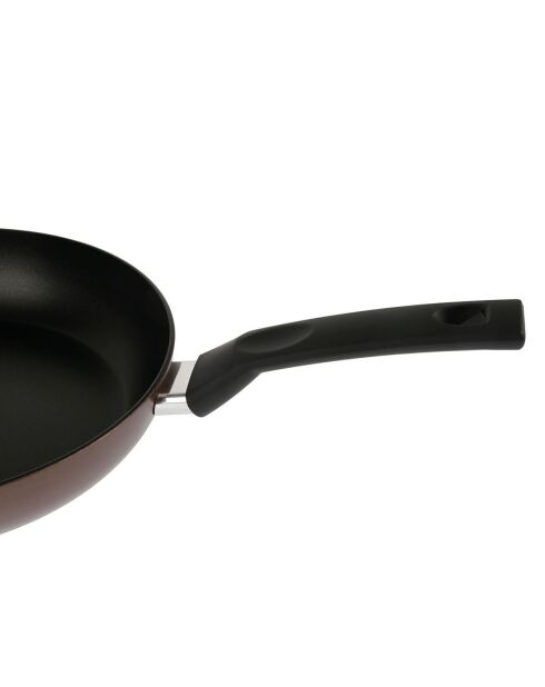 Poêle ebene induction marron - 26x5.5 cm