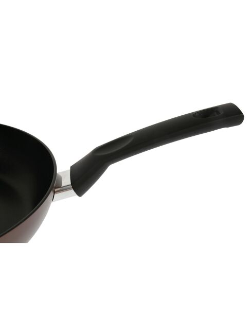 Poêle ebene induction marron - d.28x5.5 cm