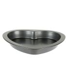 Moule forme coeur gourmandise gris - 22.5x3x21.5 cm