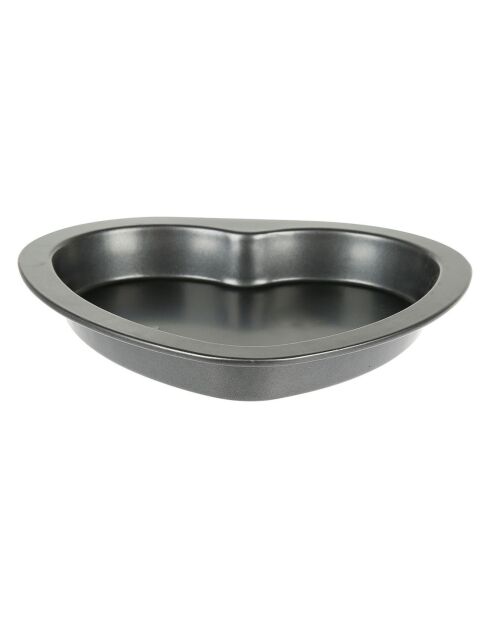 Moule forme coeur gourmandise gris - 22.5x3x21.5 cm