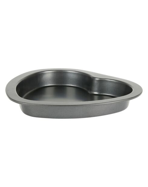 Moule forme coeur gourmandise gris - 22.5x3x21.5 cm