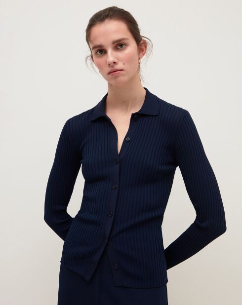 Gilet Laura bleu marine